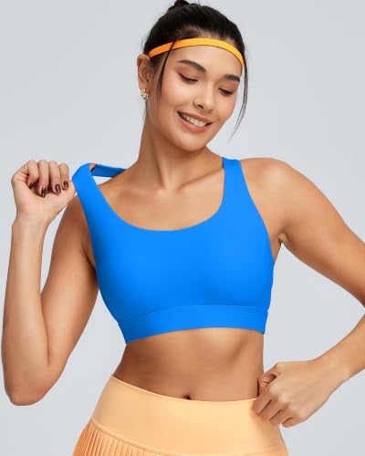Image of RUNNING GIRL Sports Bra for Women High Support, Molded Cup High Impact Sports Bras with Sewn in Pads Workout Running Bra
