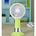 Produktbild Handventilator USB Fan Mini wiederaufladbare Lüfter Outdoor tragbare Taschenlampe freie Hände stumm 3 Gang Wind elektrischer Lüfter Kühlung (Color : Green)