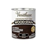 Varathane Premium Fast Dry Wood Stain | 1 Hour Dry Time | 1 Coat Color | Interior Wood Stain | Furniture, Cabinets, Doors, Trim | Quart | Kona