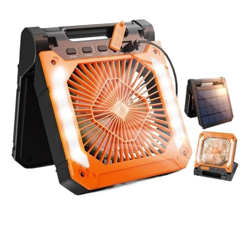 Ventilador de camping para tienda y pesca con batería de 20000mAh