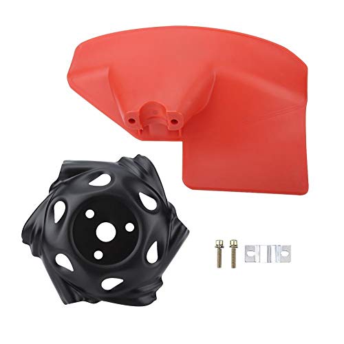 Weed Trimmer Head, MAGT Rounded Edge Lawn Mower Weed Trimmer Head Lawn Mower Accessory Trimmer Guard Baffle Lawn Weeding