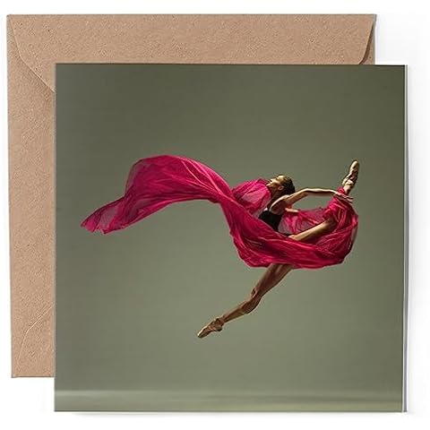 Ballet Dancer Greeting Card for Celebrations Cover