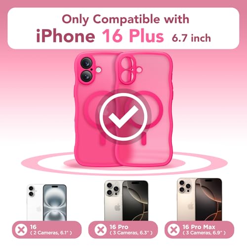 Coque iPhone 16 Plus antichoc anti-rayures caméra MagSafe rose mat - 2