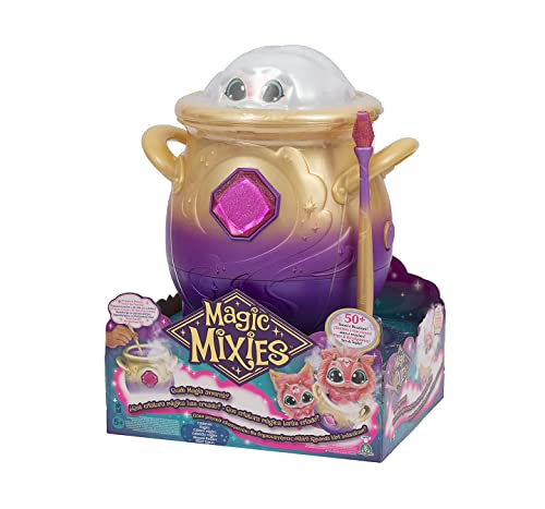Magic Mixies Peluche Color Rosa, Juguete Interactivo de Magia, con caldero de pócimas, Luces y Sonidos, Efecto de Niebla, muñeco Divertido y Varita mágica, (MGX00000)