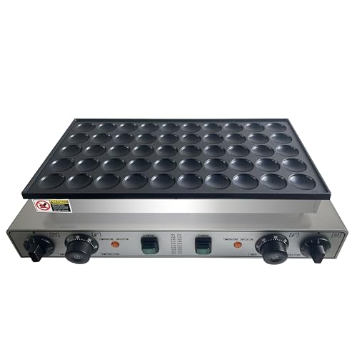 Mini Pancake Maker 50pcs Dutch Pancake Maker 1900W Mini Pancakes Maker Machine Commercial Electric Dutch Pancakes Maker, Non-stick hotcakes Maker for Restaurant