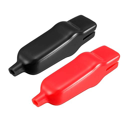 Image of uxcell 20A Insulated Alligator Clips Electrical Heavy-Duty Test Clips Crocodile Clamps 6pcs