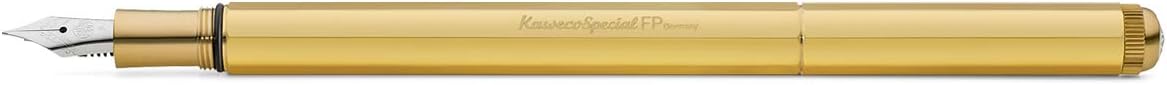 Kaweco SPECIAL Fountain Pen Brass I Premium Brass Fountain Pen for Ink Cartridges I Exclusive Fountain Pen 17 cm I Nib: EF (Extra Fine)