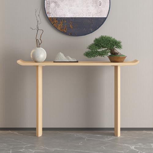 Mesa consola de madera maciza para dar vida a la entrada de casa 6