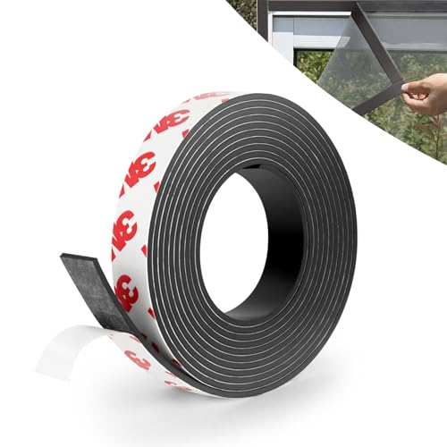 AOOWU Bande Magnétique Autocollante, 10mm x 2m Bande magnetique adhesive avec Colle 3M, Bandes Souple Aimantée Magnétiques Autocollantes, Aimanté Adhesif...