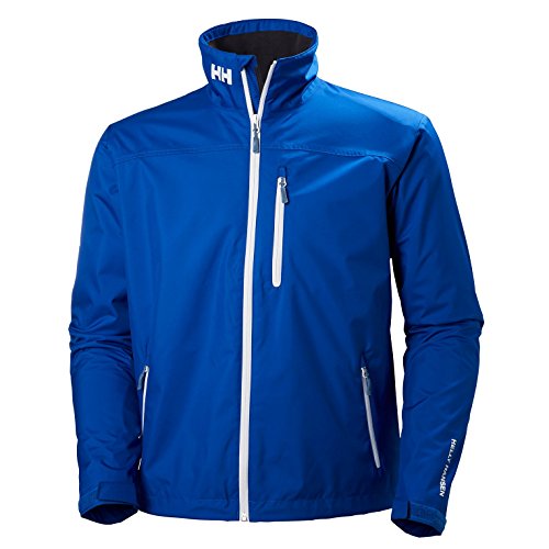 Image of Helly-Hansen mens Crew Midlayer Fleece Lined Waterproof Windproof Rain Jacket