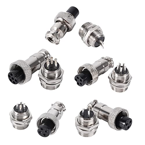 Conector de Avión GX12 3Pin Metal Duradero 10 Set miniatura 2