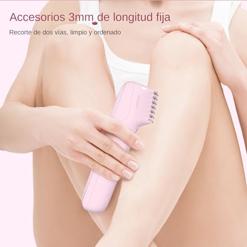 Yplkm Maquinilla De Afeitar Corporal, Maquinilla Eléctrica Para Vello Púbico Femenino, Recargable USB Inalambrica Portatil Para Cuerpo Nariz Bikini Zona Intima Facial - imagen 7