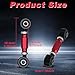 YIIQIEO 2 Pieces Rear Upper Adjustable Camber Arm Kit Compatible with Honda Civic 88-00 and Integra 94-01 EK EG, Camber Control Arms (red)