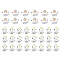 zouzai 24 Pack 6 Inch Ultra-Thin LED Recessed Ceiling Light with Junction Box 5CCT Reset Dimmable and 12 Pack 4 inch 5CCT LED Gimbal Led Recessed Light with Junction Box, 360°+90° Adjustable