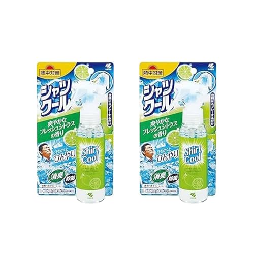熱中対策 シャツクール 冷感スプレー 爽やかなフレッシュシトラスの香り 100mL 2個 冷感 冷却用品 ダーマル フェイスシートマスク 1枚