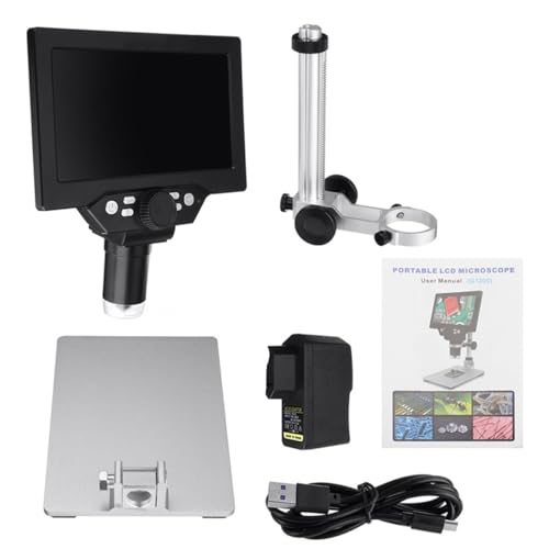 Microscope 7 Inch G1200 12MP 1-1200X Digital Microscope LCD Display 500X 1000X Microscopes