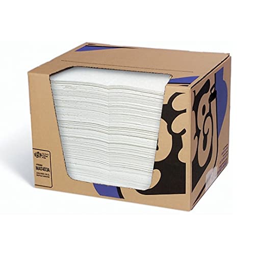 New Pig® Oil-Only Absorbent Mat Pad in Dispenser Box Heavy Wgt Mat Pad 15 in. x 20 in.