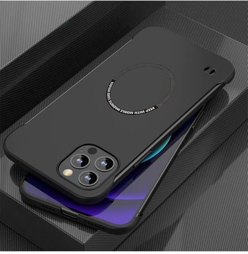 Coque iPhone 15 sans cadre noire : protégez votre smartphone avec un design épuré ultra-fin