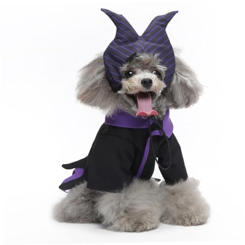Disfraz de Bruja para Perro Homoyoyo Halloween Talla L miniatura 2