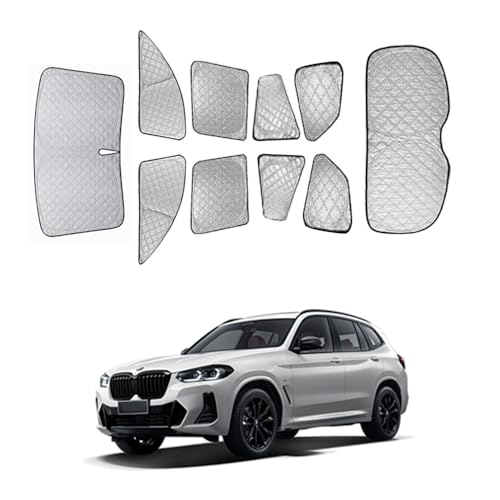 Compatible for BMW X3 第3世代 G01 2017年~ サンシェード 車 遮光シェード プライバシー保護 車窓日よけ 車中泊グッズ 断熱 仮眠 盗難防止 四季兼用 Compatible for BMW X3 第3世代 G01 吸盤不要