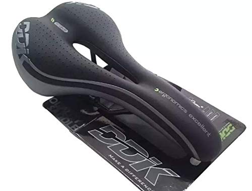 Banco Ddk Snake Selim Speed Mtb Vazado Preto E Cinza Bike