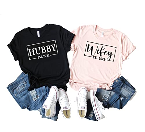 Mr and Mrs Shirts. Couples Shirts. Mr Mrs Shirts. His and Her Shirts. Honeymoon Shirts. Wedding Shirts. Hubby Shirt. Wifey Shirt. Hubby Tee D390