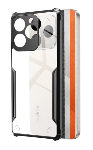 Image of SPAZY CASE Realme Narzo 90 Back Cover | Transparent Crystal Clear Hard PC Back Case with TPU Bumper, Drop Protection Case Cover for Realme Narzo 90