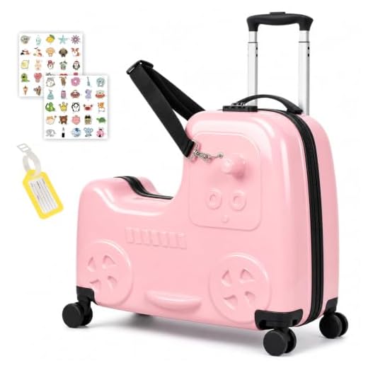 Smilesun Kids Ride-On Suitcase - Pink