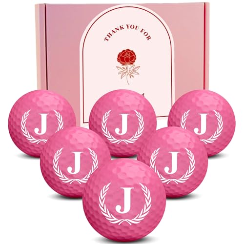 Xeiwagoo 6 Pack Personalized Golf Balls with Initial