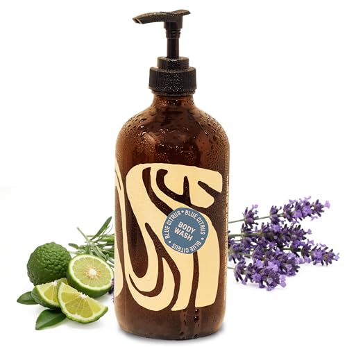 Local Revival Tallow and Honey Body Wash - Blue Citrus - Beef Tallow with Honey Olive Oil Shea Butter and Jojoba Oil - Moisturizing Body Wash for Men and Women 16oz