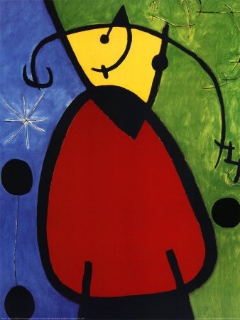 Peinture à l'huile abstraite Daybreak Miro tableau haut de gamme sur toile