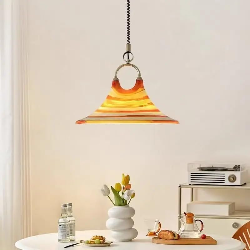 Chambre chevet suspension lustre réglable pour supprimer l'éclairage agressif