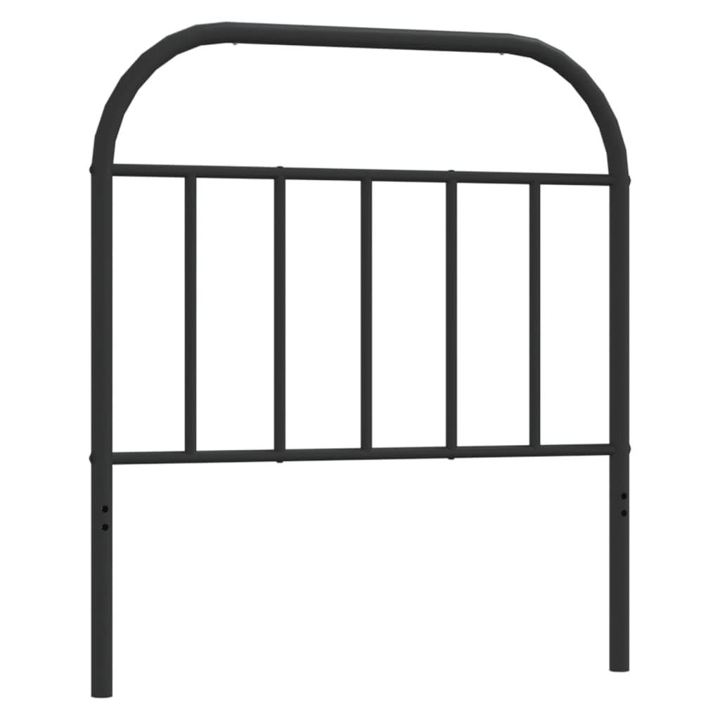 Tête de lit en métal noir - 90 cm - Rembourrage mural - Pour hôtel, chambre à coucher, auberge, chambre d'amis