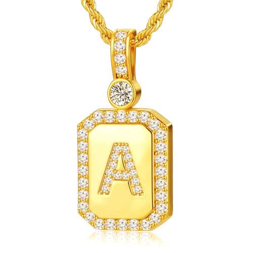 Meeshi Gold 24K Initial Pendant Necklace