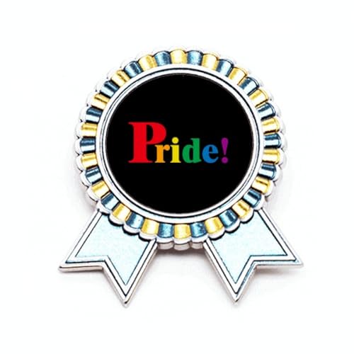 Broche LGBT Arc-en-ciel Art Déco idéale pour sublimer vos tenues de défilés et festivals