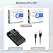 2-Pack NP-BK1 NP-FK1 Battery +Quick LCD Charger Compatible for Sony NP-BK1,Cybershot DSC-W180, DSC-W190, DSC-W370, DSC-S750, DSC-S780, DSC-S950, DSC-S980, MHS-CM1 HD, MHS-PM1, MHS-PM5, MHS-CM5