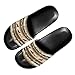 Vuriqeby Ethnic Horse Quick Drying House Outdoor Sandals for Mens Father Casual Beach Cushioned Slides Fashion Spacious Cloud Slippers Size 9.5 Black Sole