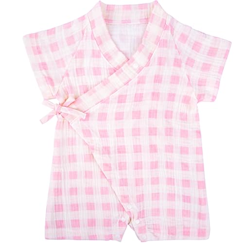 Image of PAUBOLI Kimono Robe Newborn Cotton Yarn Robe Baby Romper Infant Japanese Pajamas…