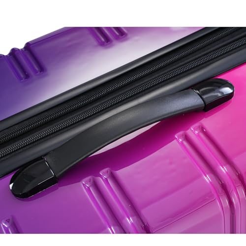 Hardshell Luggage Set 3 Piece Expandable with Spinner Wheels, Lightweight Design, Gradient Purple and Pink Color4