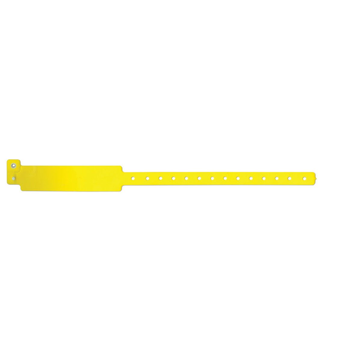 440-14-PDM Write-On Wristband, Vinyl Clasp Closure, 1" x 12", Adult, Yellow (Pack of 500)