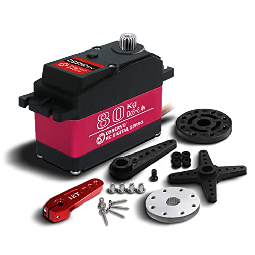 Servo numérique 80kg haute tension 8.4V pour moteur voiture RC grand couple 180°