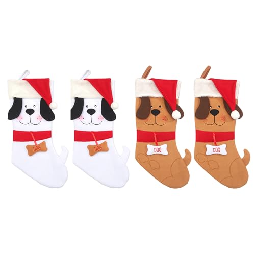 Chaussettes de décoration d'arbre de cheminée pour un Noël original sans plastique