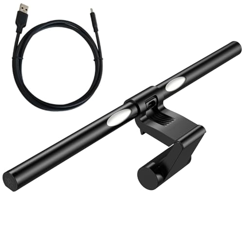comanyi Luz de monitor ScreenBar, lámpara LED para monitor de computadora, atenuación automática, características de ajuste de tono (modelo de pantalla táctil)
