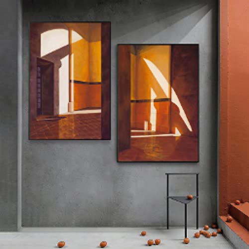 Image mur art décor peinture impression sur toile affiche architecture vintage - 2