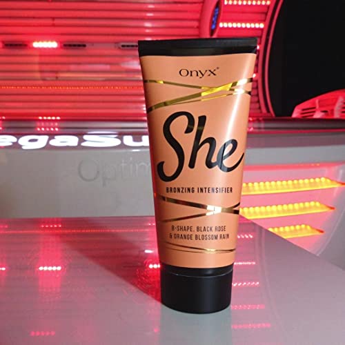 Onyx She Tanning Lotion For Tanning Beds - Tan Accelerator For Outdoor Sun With Bronzer - Bronzing Intensifier & Tan Maximizer For Fair Skin - Tattoo Protection & Ink Care Formula - Skin Moisturizer & Anti Aging Bronzing Tanning Lotion For Women #TOP7