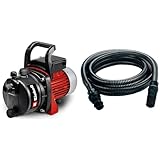 Bouchon de remplissage Einhell Pompe d’arrosage de surface GC-GP 6538 (650 W, Câble d‘alimentation 1,4 m, Corps en PVC, Bouchon de purge, Interrupteur marche/arrêt) + Kit d\'aspiration 4m
