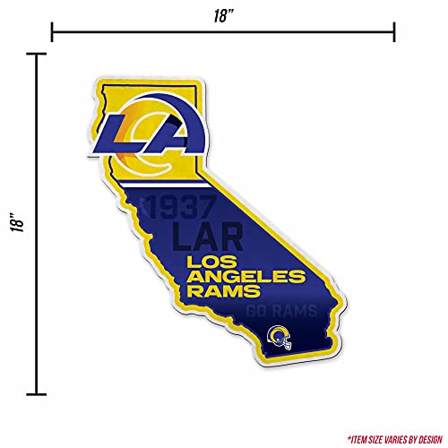 Image of Rico Industries NFL Football State Shape Shape Cut Pennant - Home and Living Room Decor - Soft Felt EZ to Hang