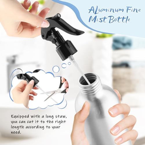 250ml/8 Oz Aluminum Spray Bottles,Empty Reusable Heavy Duty Mist Spray & Water Sprayer,Pressure Sprayer Spray Pump Bottles for Home Garden Plant Household Cleaning Solutions-Pack of 43