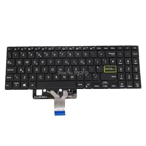 Clavier rétroéclairé premium pour ordinateur portable Asus E510M X521E - 2
