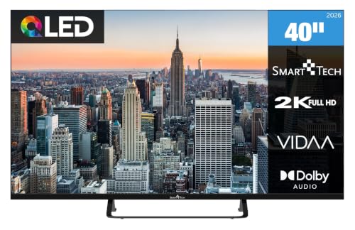Smart Tech 40QV02V QLED Fernseher 40 Zoll VIDAA Smart TV Full HD Auflösung – Ansicht 1